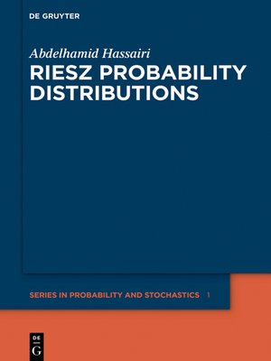 cover image of Riesz Probability Distributions
